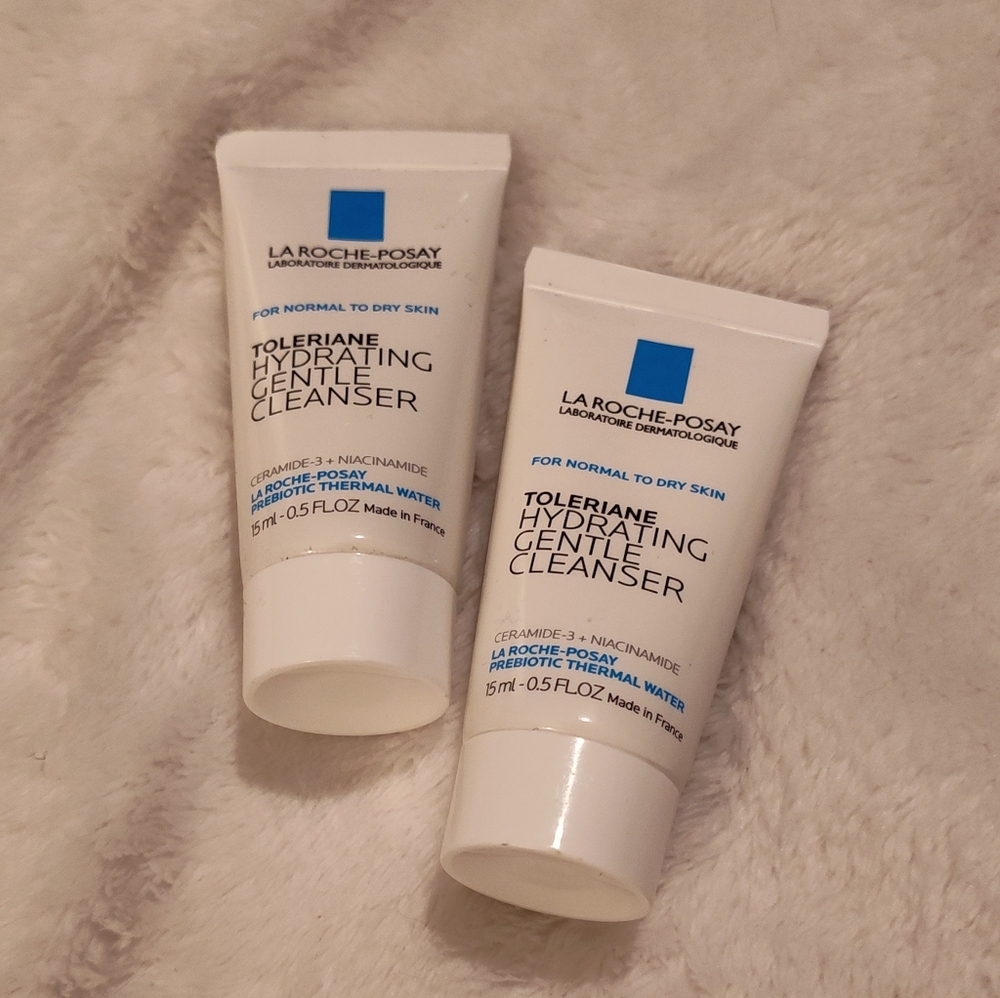 NEW! 2- La Roche-Posay Hydrating Gentle Cleanser (.5oz ea)